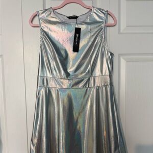 Allegra K Iridescent Sleeveless Dress